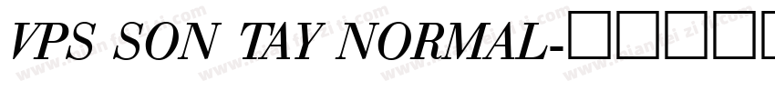 VPS Son Tay Normal字体转换